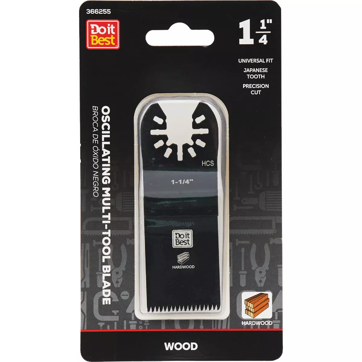 Do it Best 1-1/4 In. High Carbon Steel Japanese Tooth Oscillating Multi-Tool Blade
