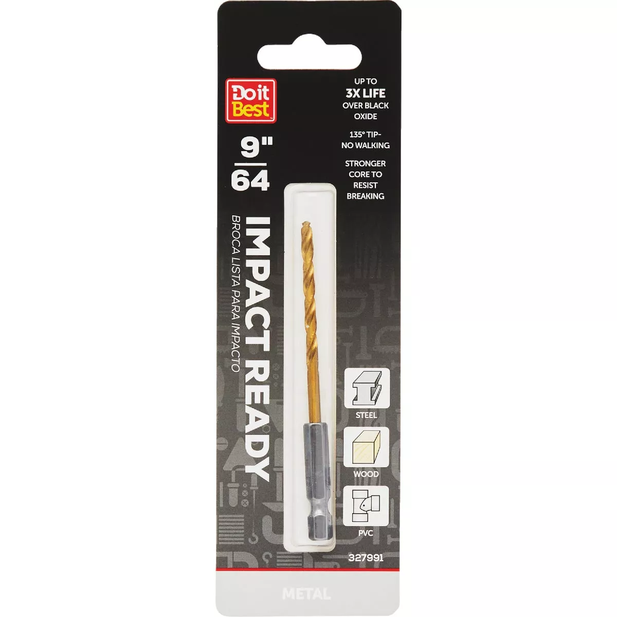 Do it Best 9/64 In. Impact Ready Titanium Hex Shank Drill Bit