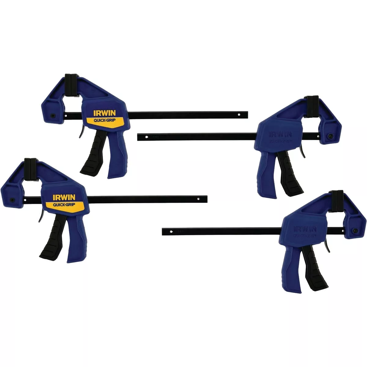 Irwin Quick-Grip 6 In. One-Handed Mini Bar Clamps (4-Pack)