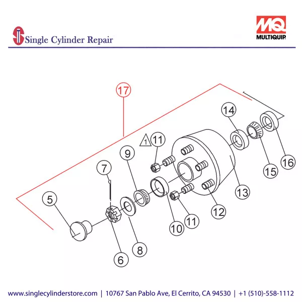 Multiquip HUB ASSEMBLY C30HD EM20601