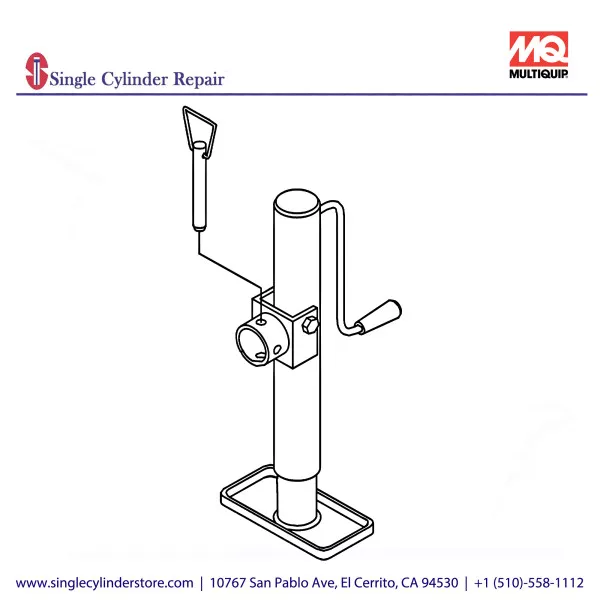 Multiquip JACK STAND SWIVEL 150401 ST30,60,80 EM25610