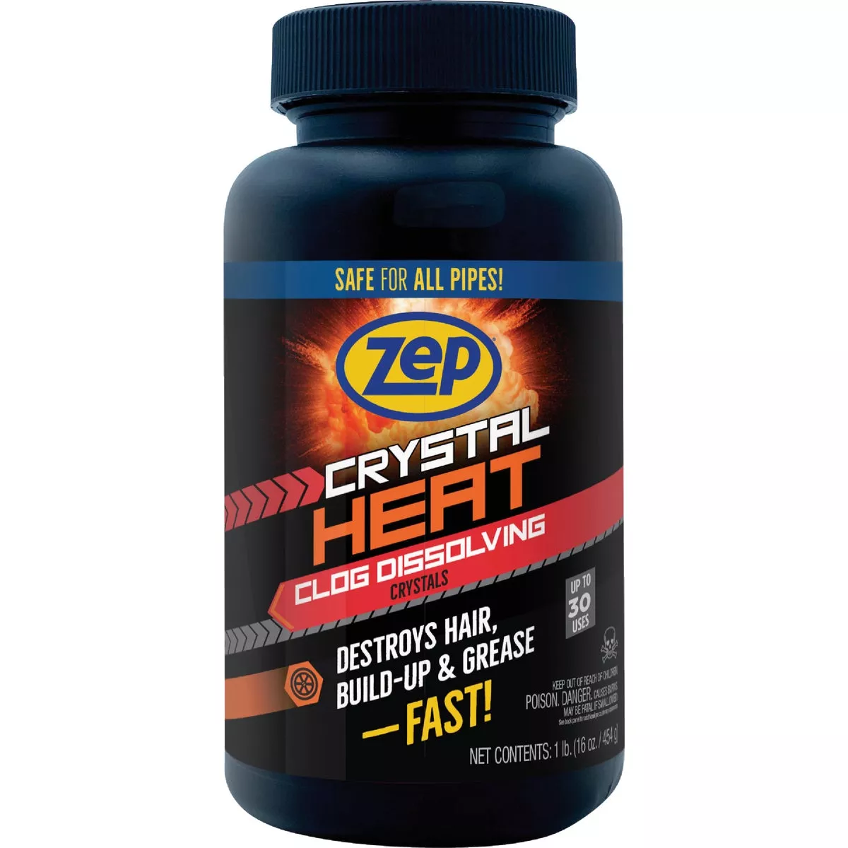 Zep Commercial Crystal Heat 1 Lb. Drain Opener