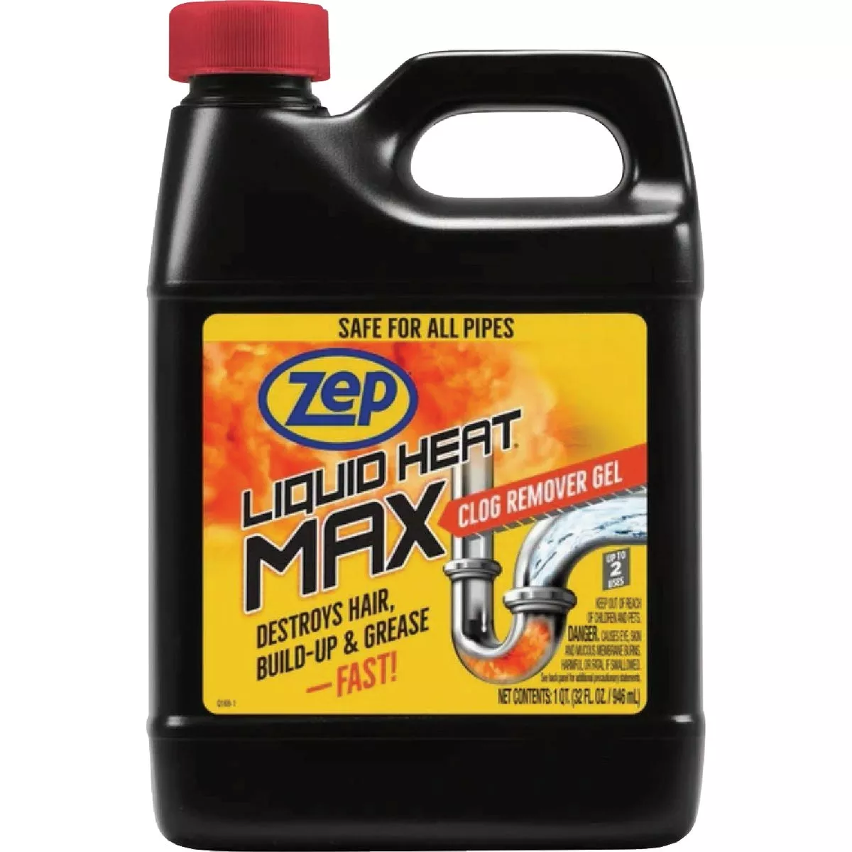 Zep Liquid Heat Max 32 Oz. Clog Remover Gel (Minimum 6)