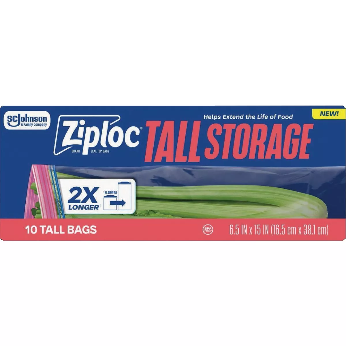 Ziploc Tall Storage Bag (10-Count)